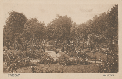 879422 Gezicht in het Rosarium te Utrecht.